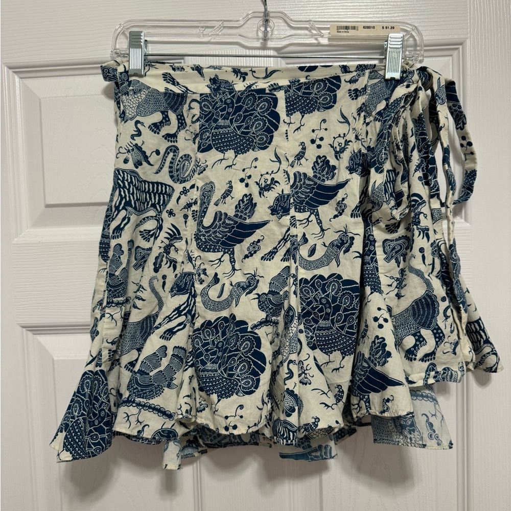 RHODE mini wrap skirt
